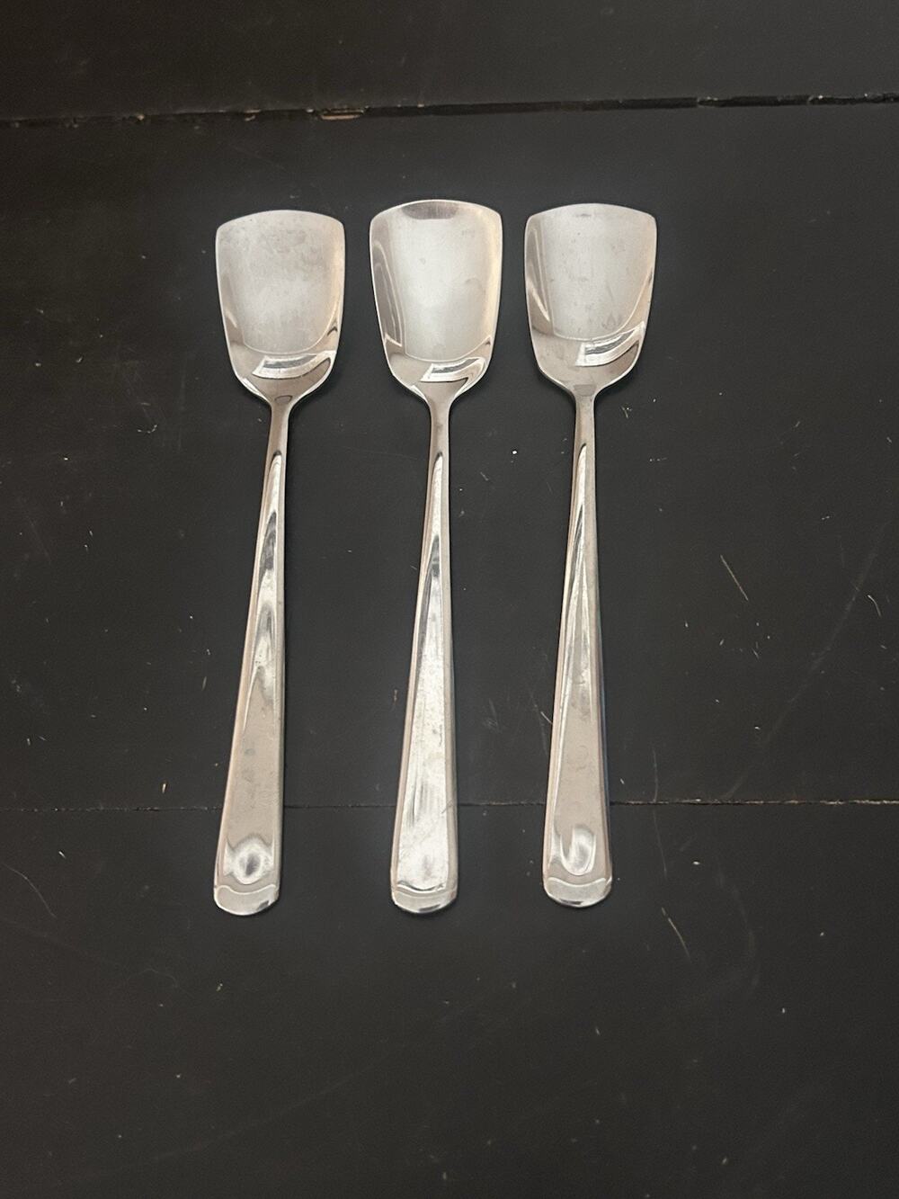 Set of 3 Endurance Stainless China 6” Bouillon Soup Spoons Stainless Steel